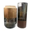 Wooden lid glass container storage jar, storage box, kitchen seasoning bottle, household sealed jar Item Picture